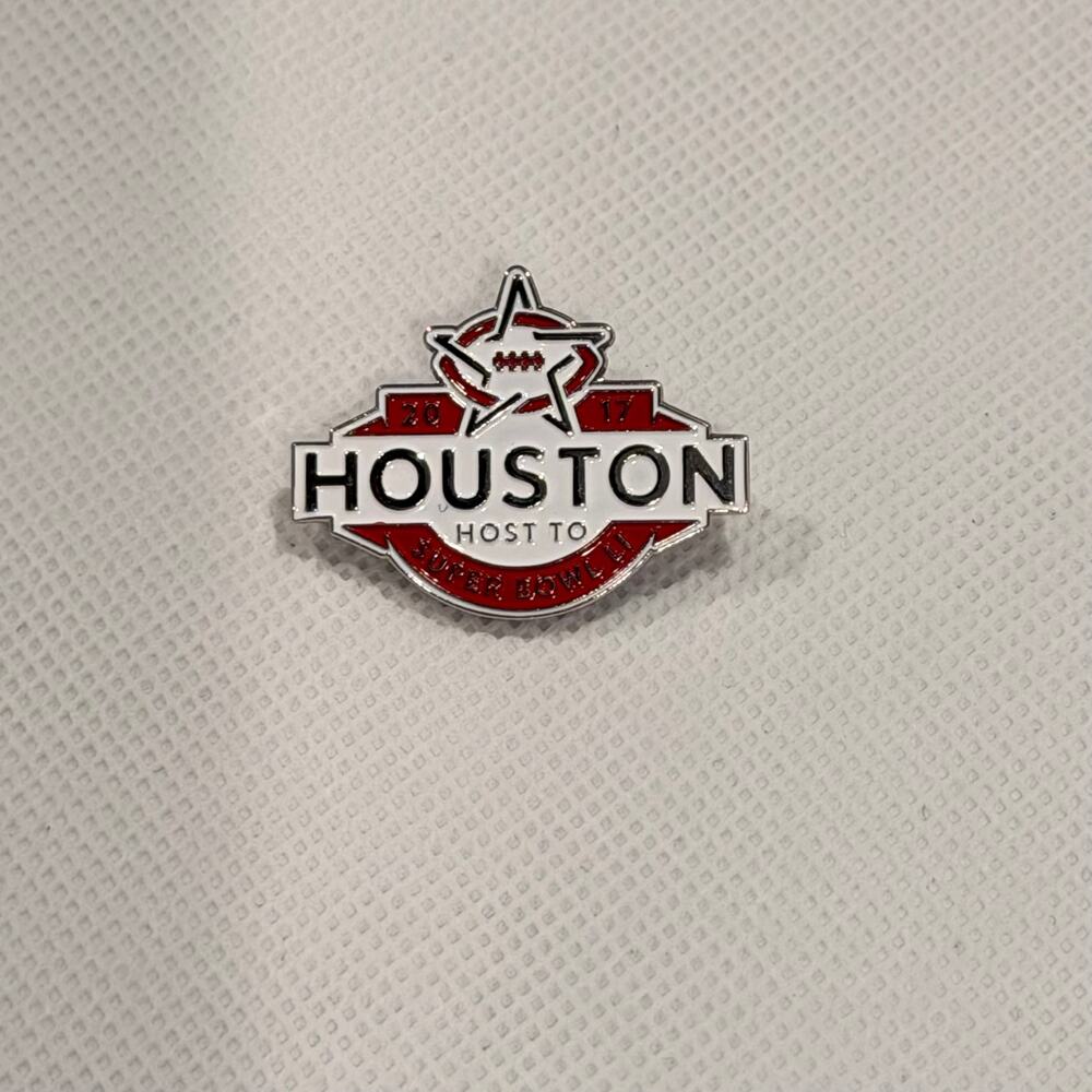 Houston Super Bowl LI 2017 Host City Commemorative Lapel Pin NFL Football